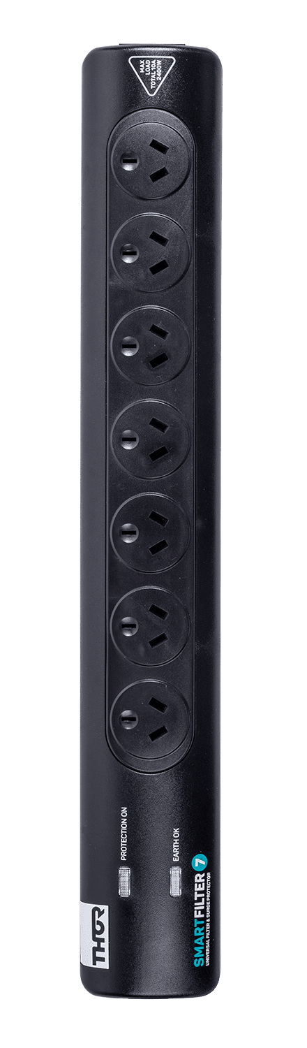 D1/45 – 7 Way Surge Protector with Better Filtration - 6 year warranty